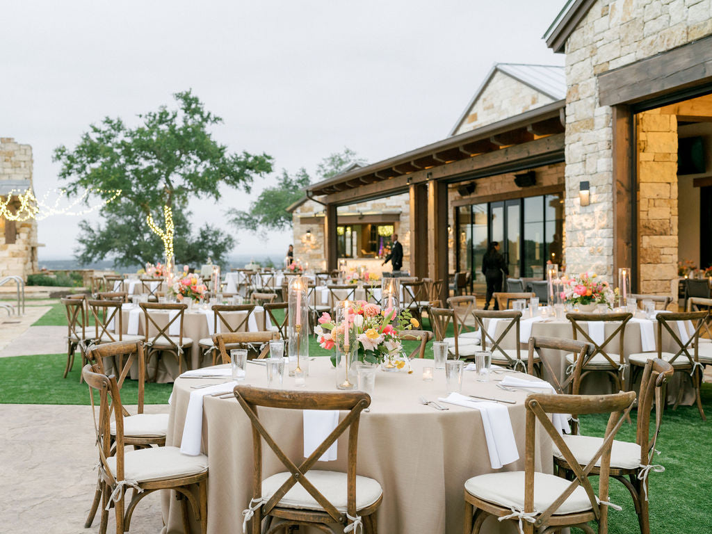 hill country wedding florals decor rentals