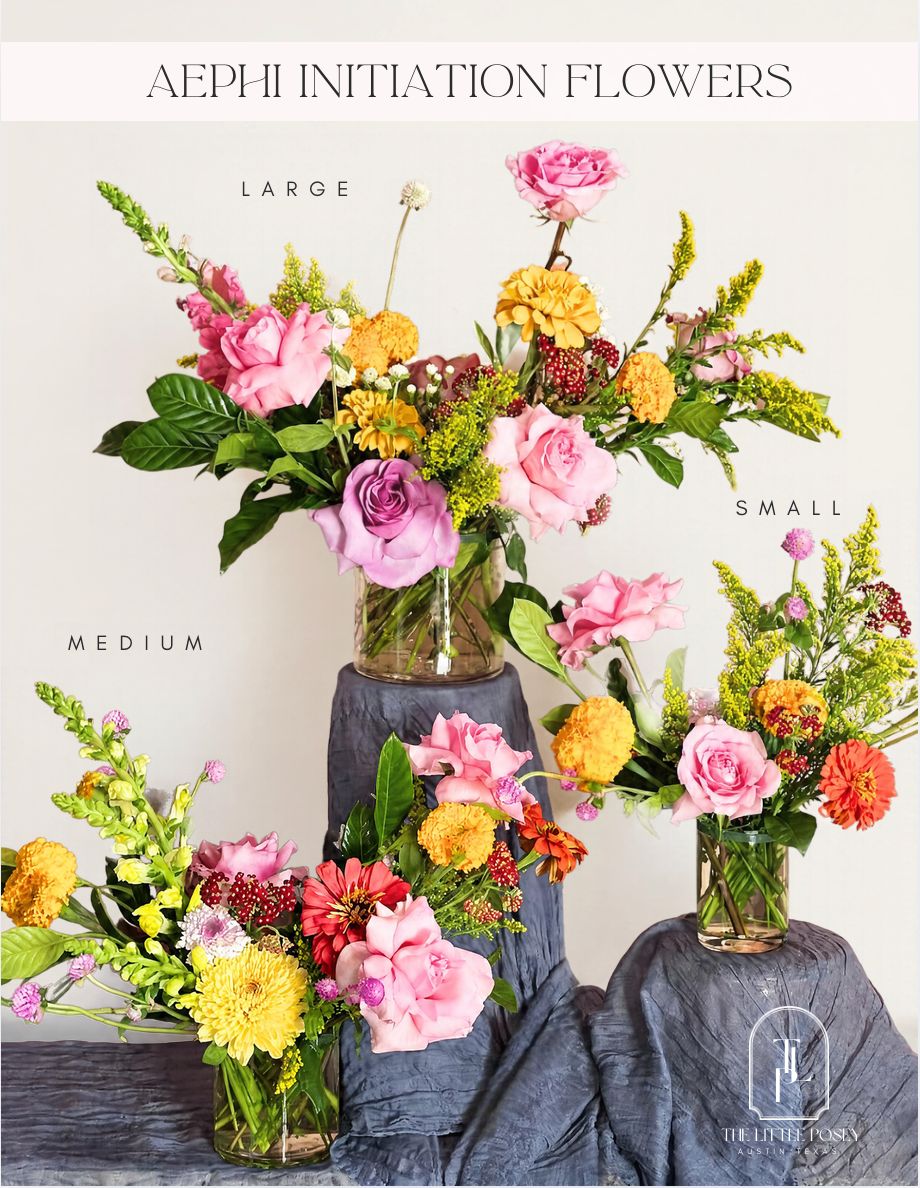 AE PHI Initiation Flowers