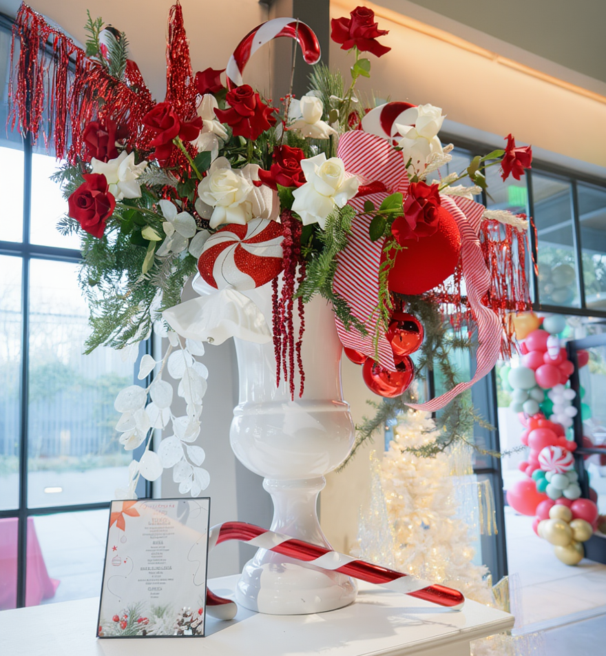 christmas flowers grand arrangement party