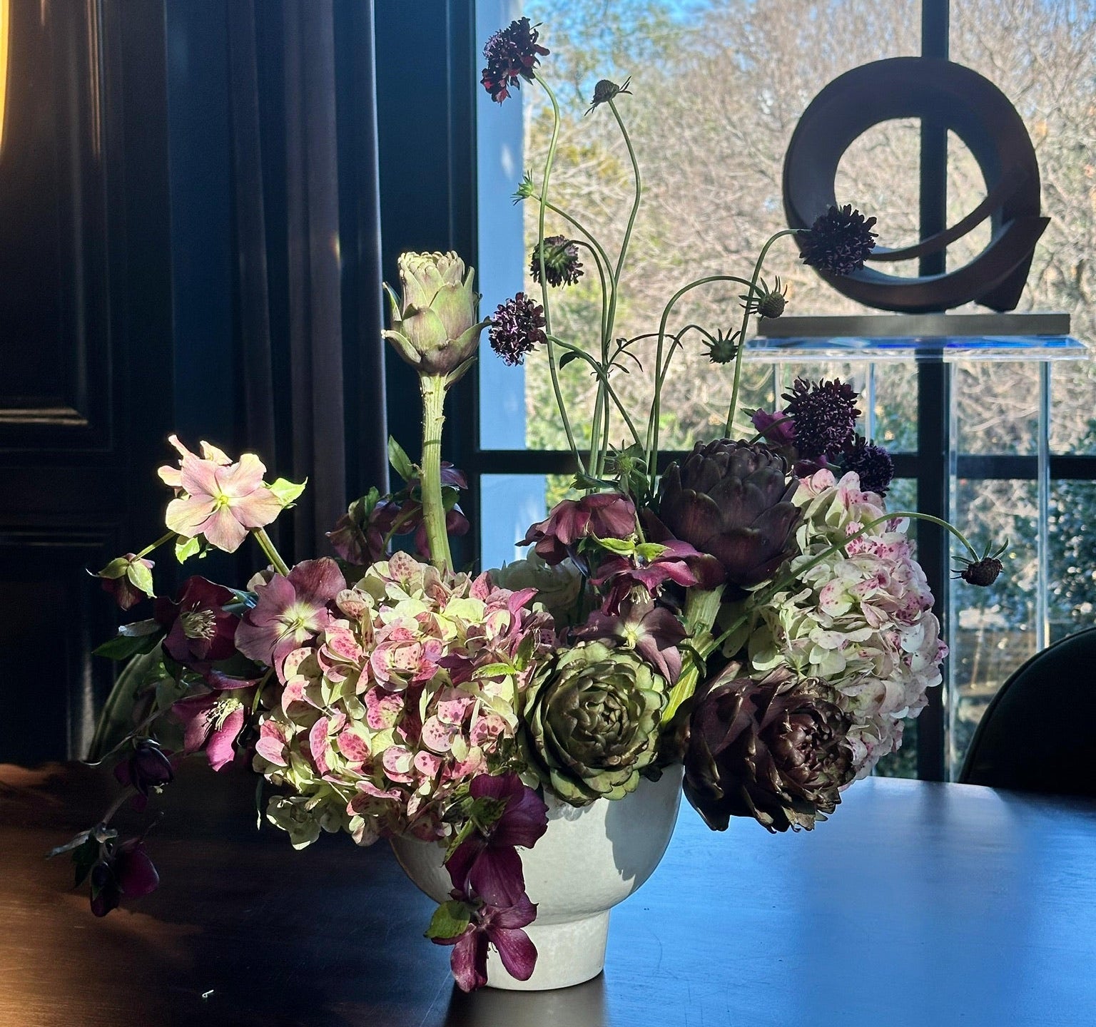 custom design for flowers in upscale home
