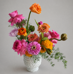 Little luxury flower arrangement with pinks and oranges