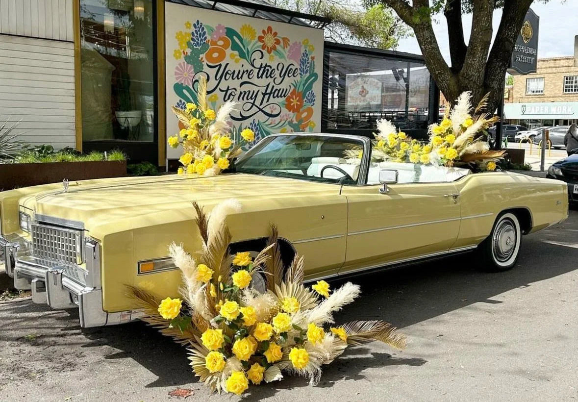 product launch floral installation Austin Texas brand event