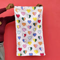 Hearts Tea Towel