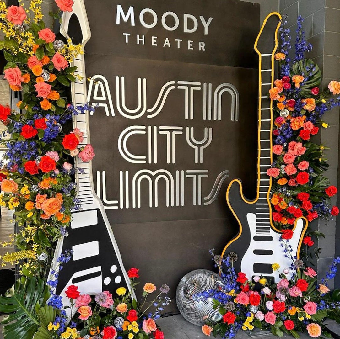 floral brand activation installation Austin TX ACL Live